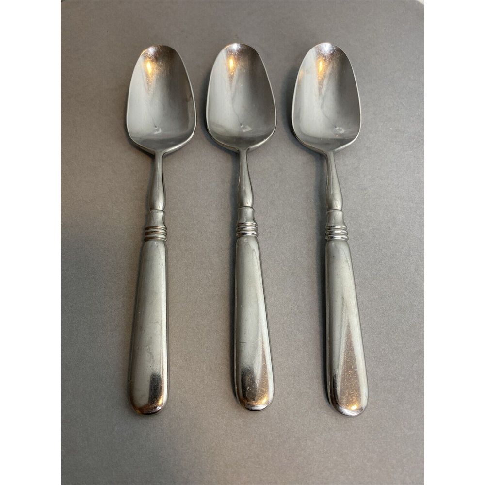 Yamazaki Stainless OLD‎ DENMARK (Satin) Set of 3 Teaspoon  6 1/2"